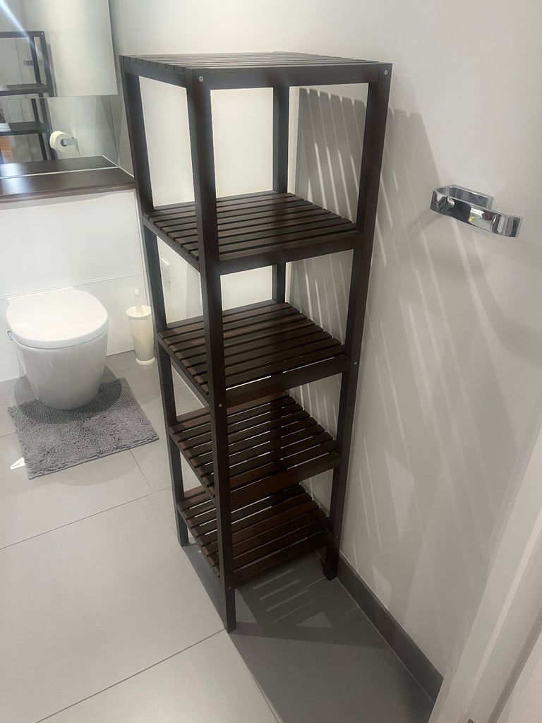 image for Dark wood shelf