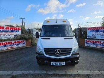 2016 ON 66 PLATE MERCEDES BENZ SPRINTER 516CDI TRW LWB DIESEL CREW VAN ULEZ FREE