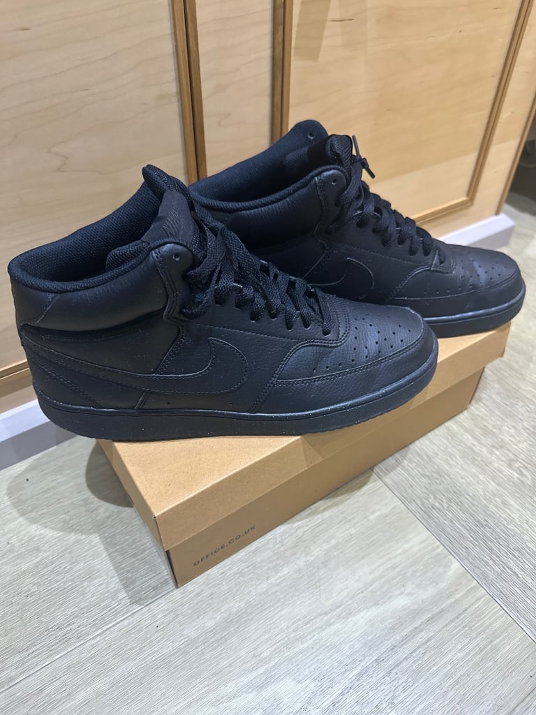 Nike Court Vision Men’s Trainers – UK 9.5 | All-Black | Good Condition | Sold Out in Stores