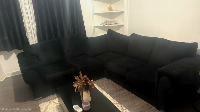 image for BLACK CORNER SOFA