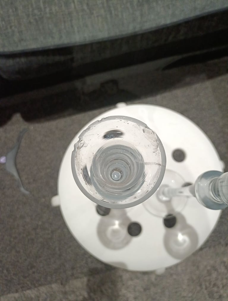 Glass Candle Stick Holder Set of 2 300mm