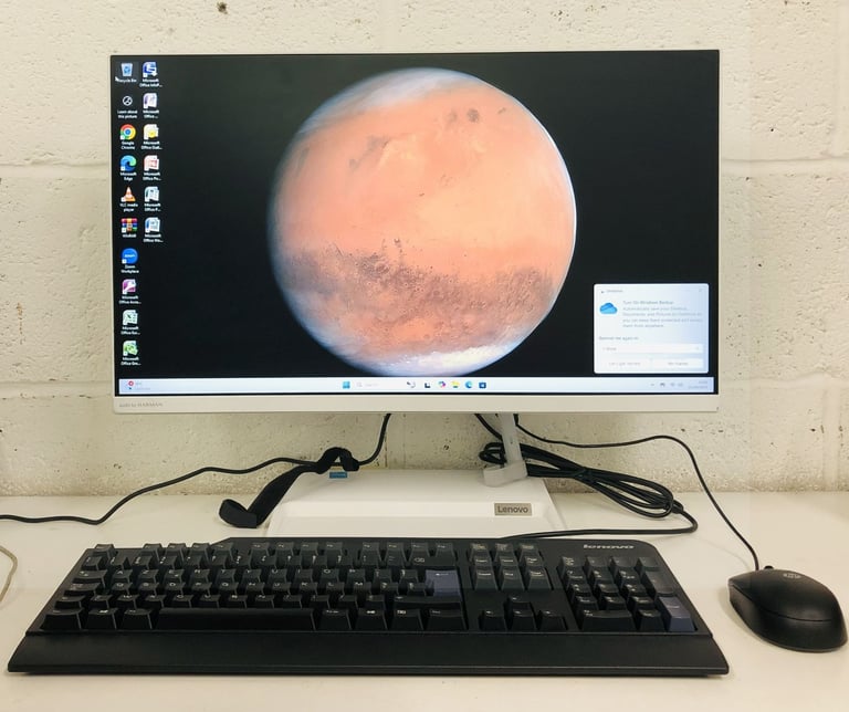 image for 24’’ Lenovo All in One, Intel Core i3-11th Gen, Windows 11 Pro, 16GB RAM & 256GB SSD,MS Office 2007
