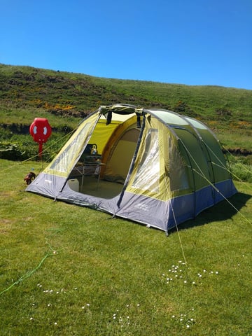 Awning Vango Icarus Tent Vango Icarus 500 DLX With Awning In