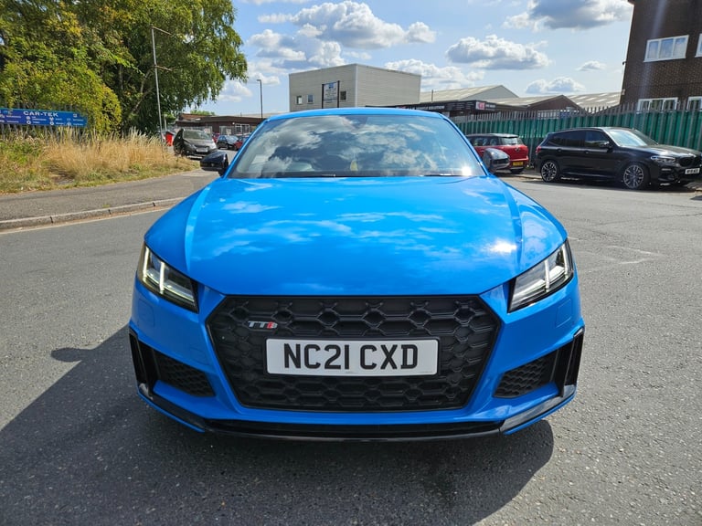 2021 AUDI TT 50 TFSI 320 Quattro TTS Vorsprung S Tronic Blue Damaged Repaired