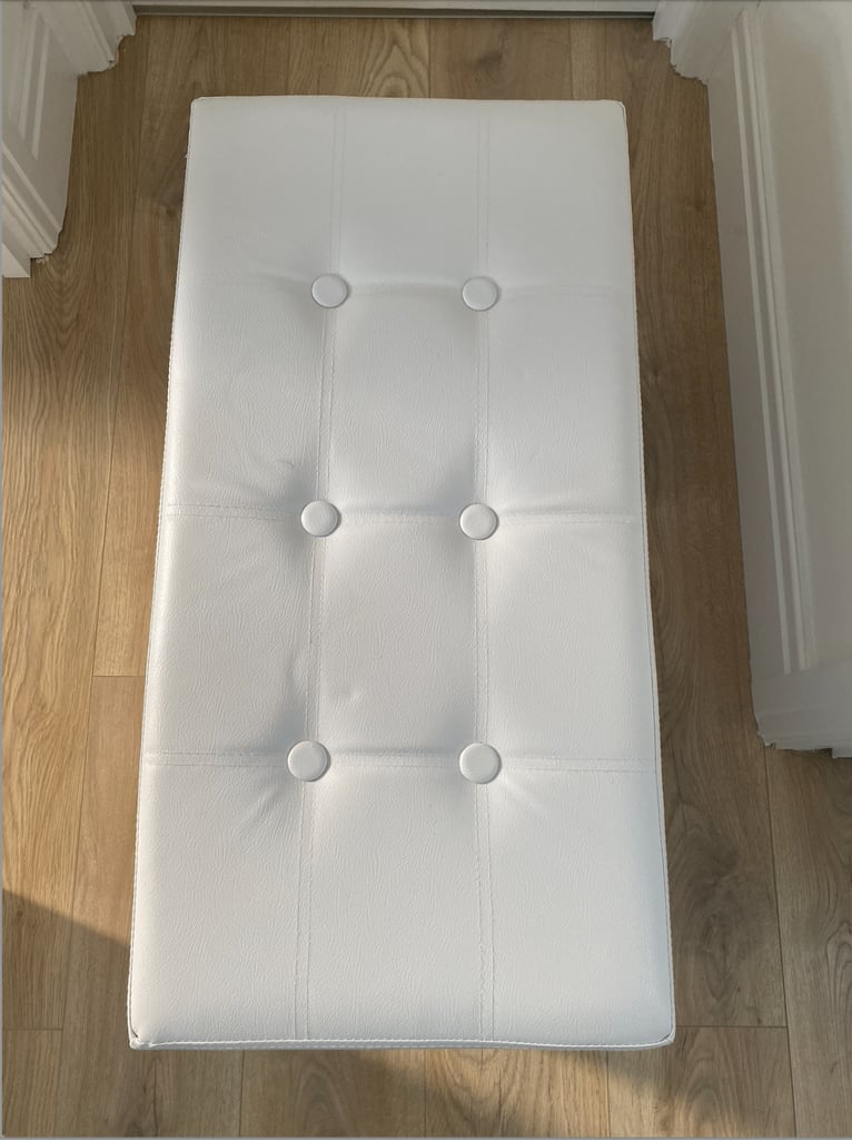 Nyxi Foldable Ottoman Storage Box, 76x38x38cm, 80L Capacity, Faux Leather, Multi-Purpose Seat