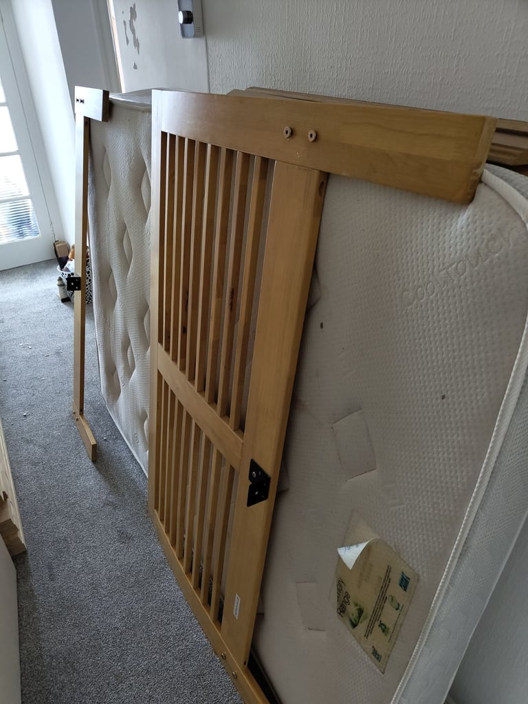 Double bed with mattress 