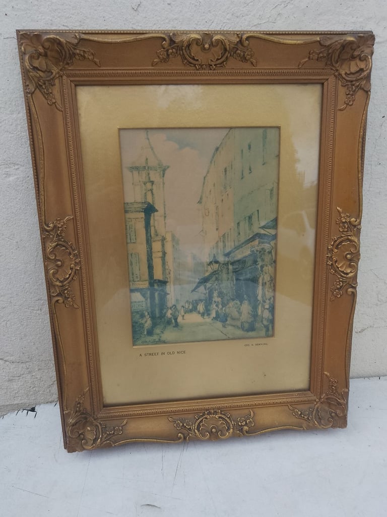 image for 🛑 FREE DELIVERY, PAIR OF 'GEO. W DOWNING ' FRENCH SCENES 