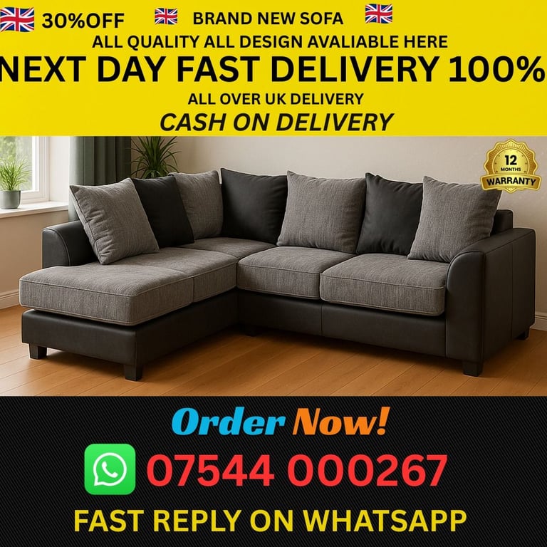 Massive Sale – Corner & 3+2 Seater Sofas for Living Room