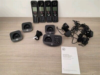 BT Advanced Quad Cordless phone set, call blocking, answer machine etc, in  Bradford, West Yorkshire