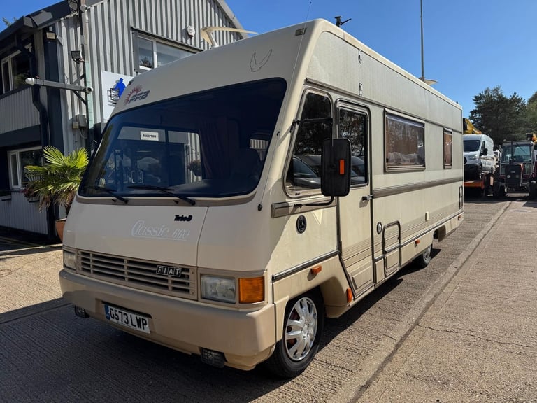 1989 Fiat Ducato Turbo Diesel FFB Dethleffs Classic 660 LHD Motorhome Campervan