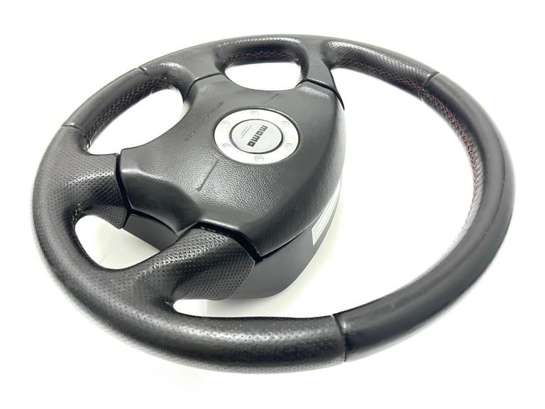 Subaru Impreza WRX STI Newage Momo Red Stitch Steering Wheel Airbag OEM RNA1250