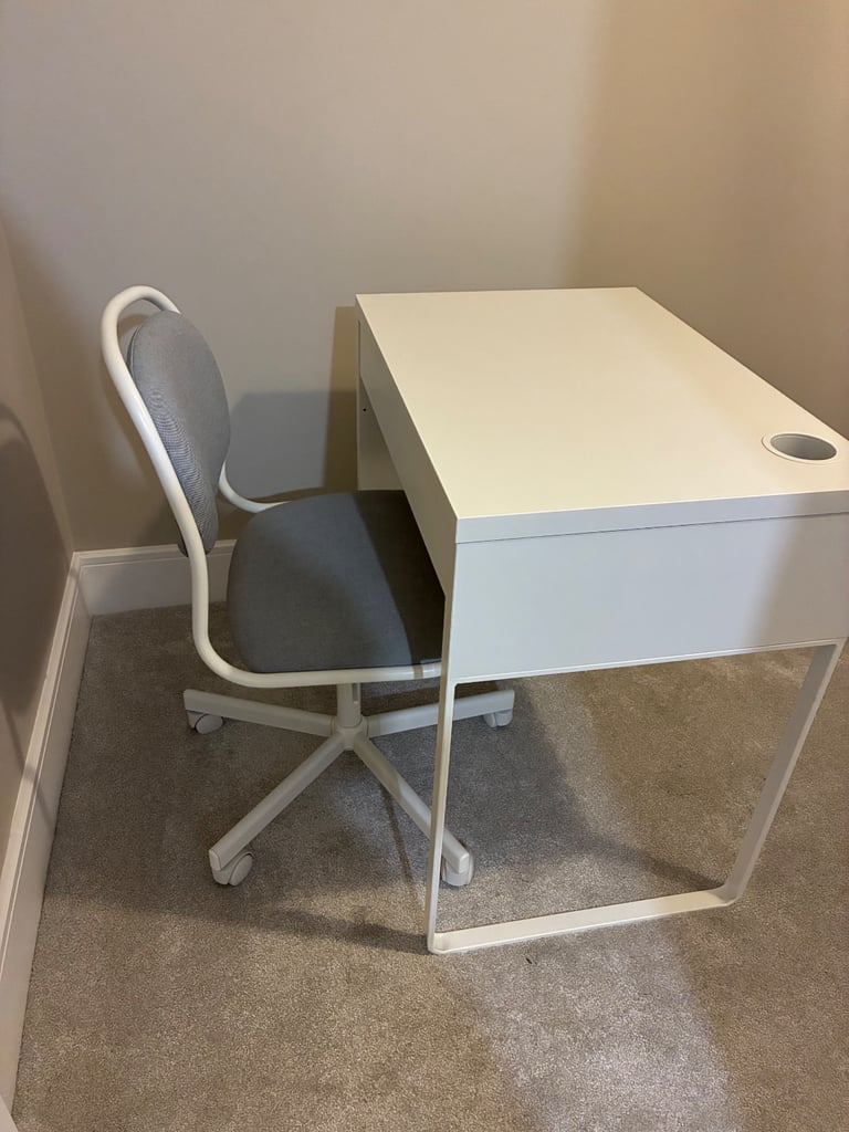 image for IKEA desk and chair 