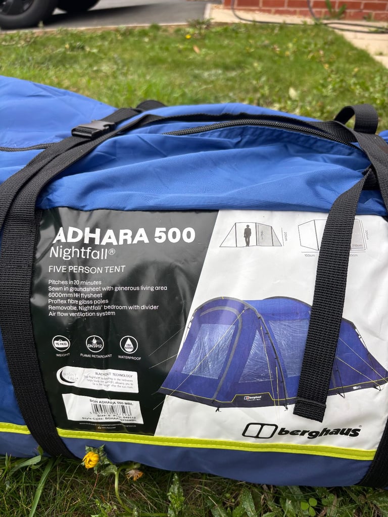 Berghaus 500 Nightfall Tent with extras- BRAND NEW