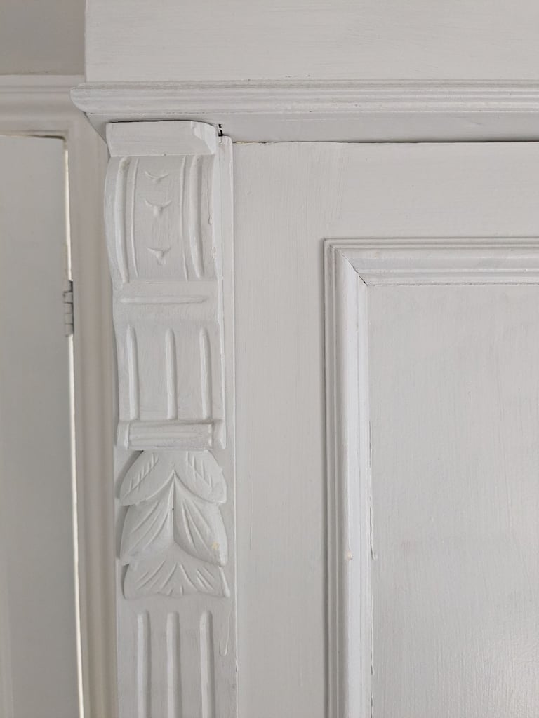 Beautiful vintage pine double wardrobe