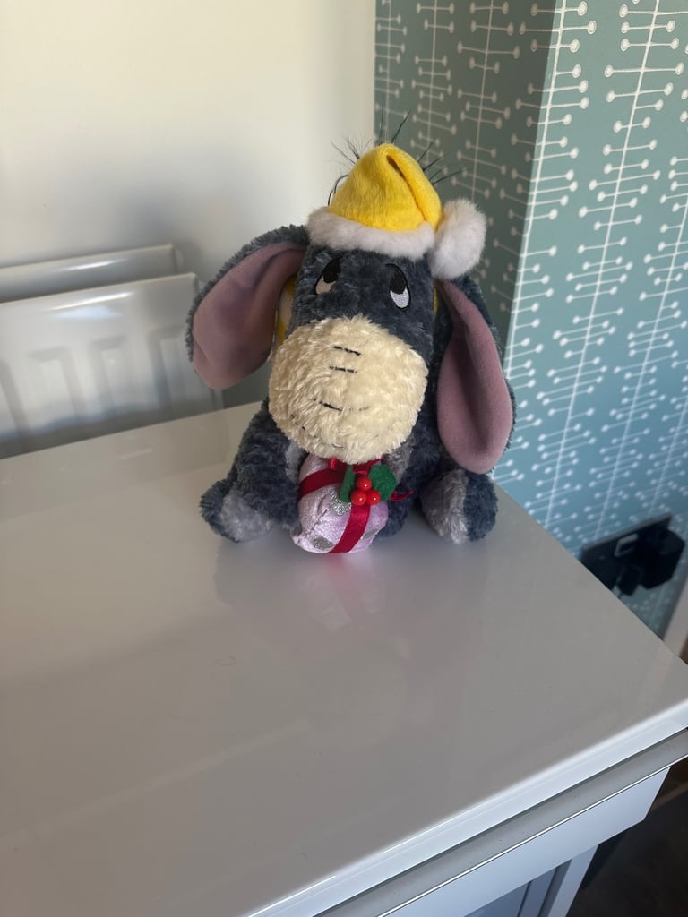 image for Brand New Genuine Authentic DISNEYLAND HONG KONG Christmas Eyeore Plush Soft Toy