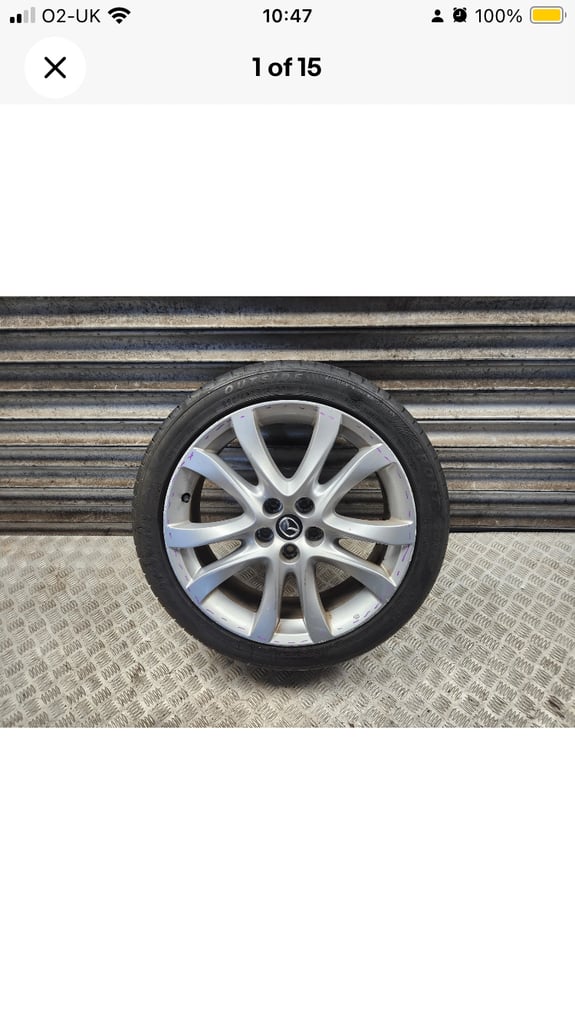 Mazda 3 Mazda 6 19 inch alloy and tyre 225/45/19