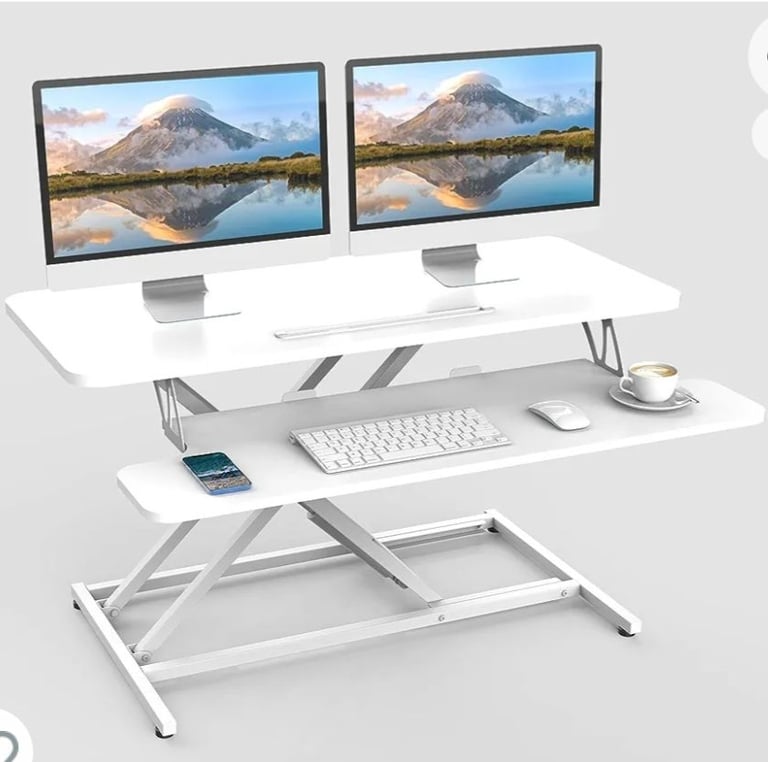 image for ERGOMAKER Standing Desk Converter, 36"/91cm Wide. RRP.£140