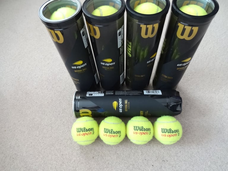 5 Tubes of Wilson Tennis Balls - 20 Balls in Total