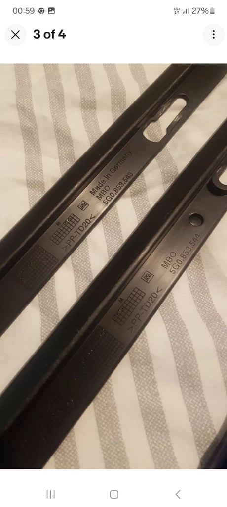 🇬🇧🚗GENUINE VW GOLF R MK7 SIDE FIXING MOUNTS LEFT/RIGHT➖5G0853544/5G0853543