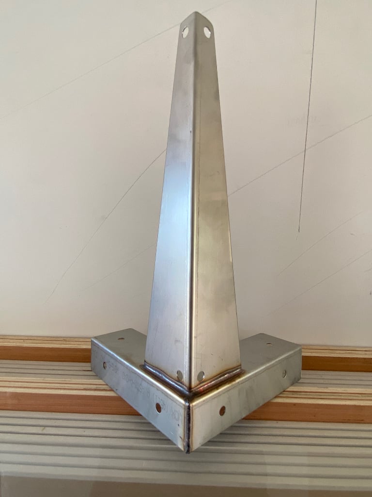 Dormer Roof Corner Bracket 380mm - Stainless Steel ideal for Bird Seagull Pigeon Netting Work etc