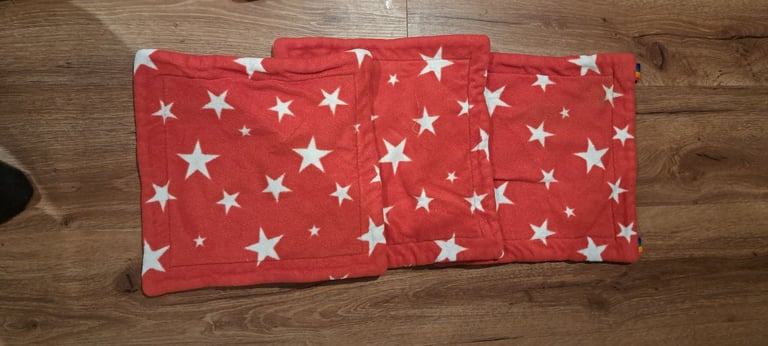Fleece liners for guinea run and washing machine bag