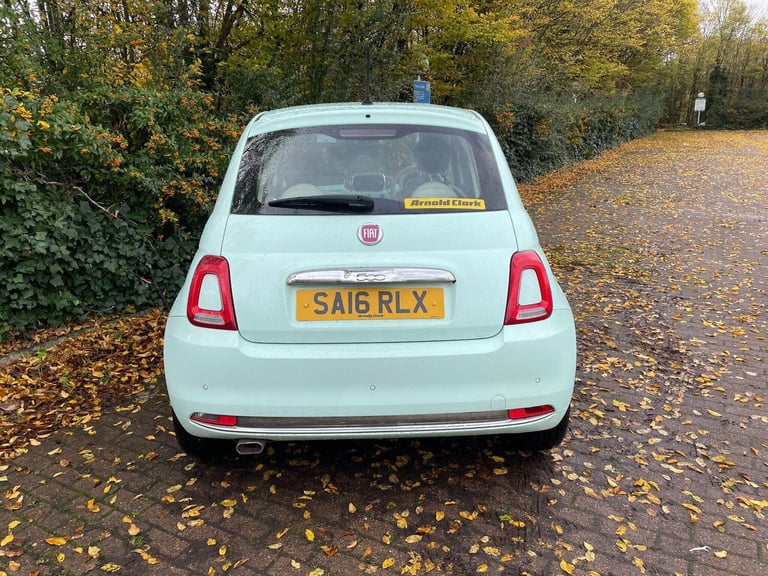 2016 Fiat 500 1.2 Lounge Euro 6 (s/s) 3dr HATCHBACK Petrol Manual