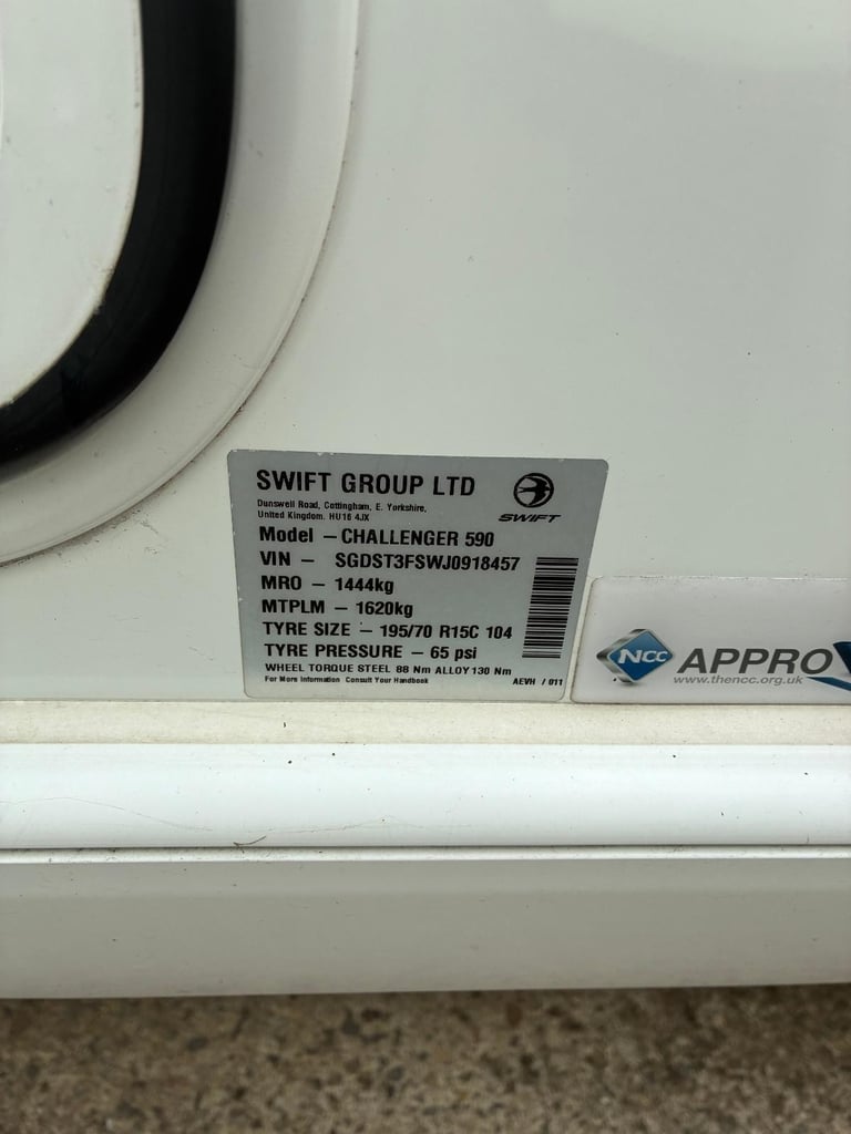 2018 Swift Challenger 590