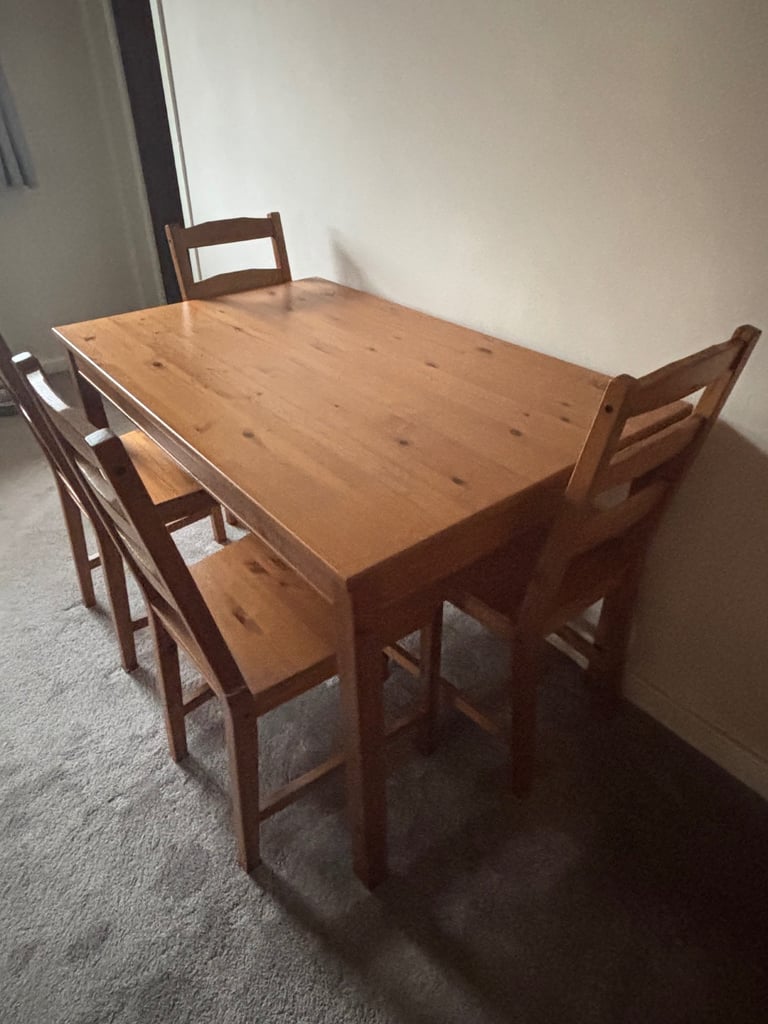 image for 4 Seater dining table & chairs 