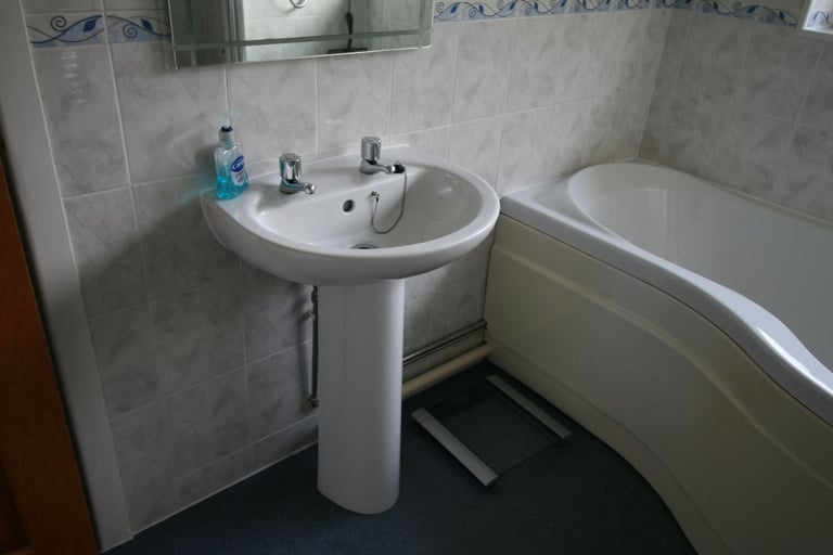 Bathroom pedestal basin