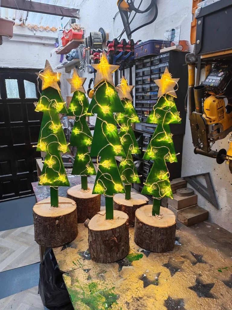 Beautiful hand crafted Christmas trees 🎄🎄🎄🎄