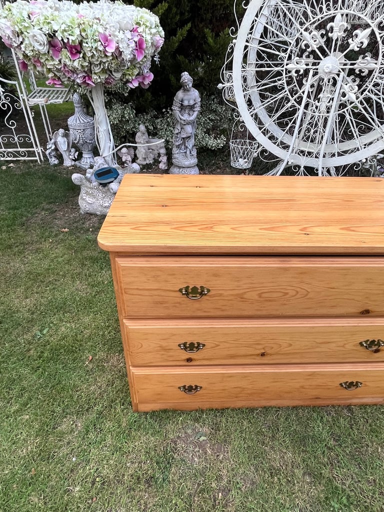 Solid Pine Chest Of Drawers