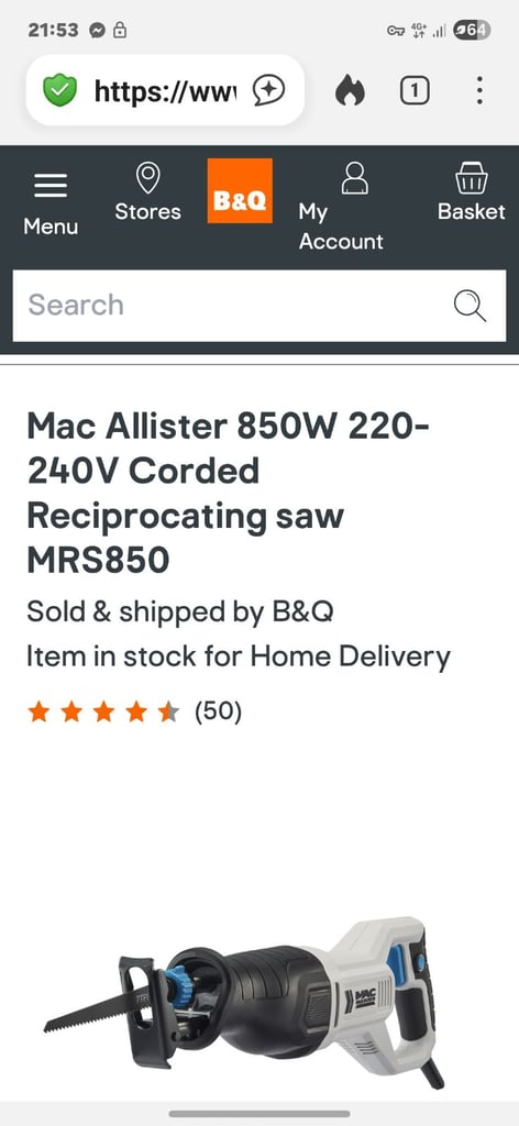 Mac Allister Corded saw