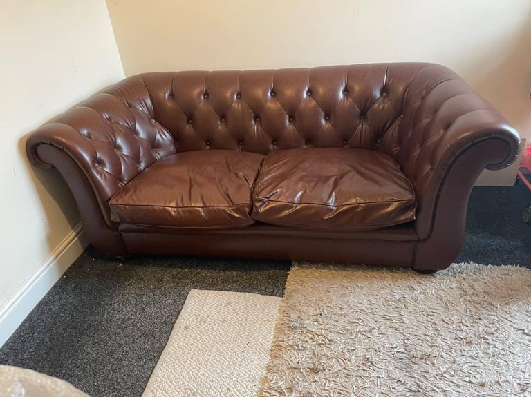 Leather Chesterfield Sofa 