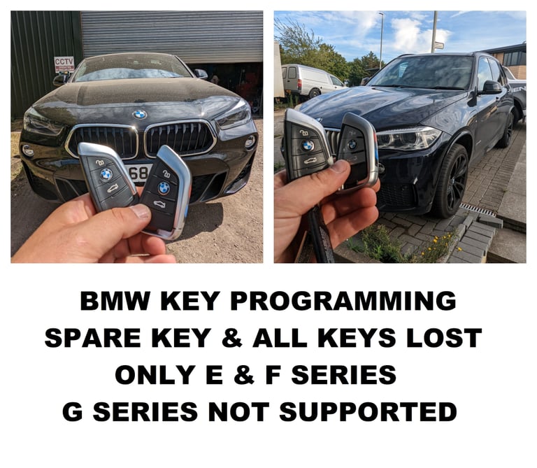 BMW E & F SERIES KEY PROGRAMMING. SPARE OR ALL LOST