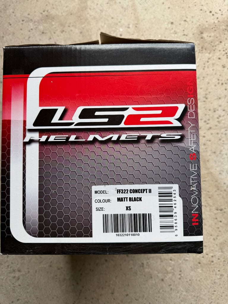 image for LS2 Concept 2 Helmet Matt Black size XS- Unused Condition