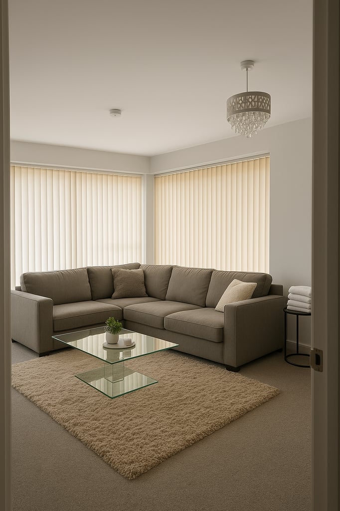 Double bed room in a 2 bed apartment 