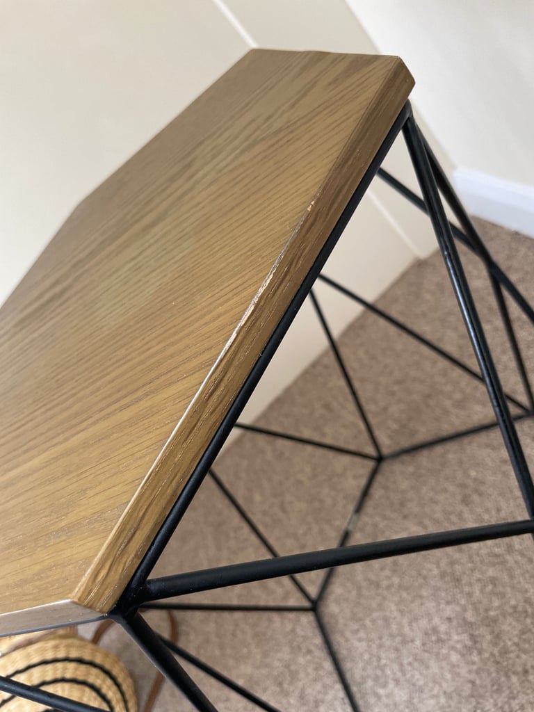 Next Wood and metal side table 
