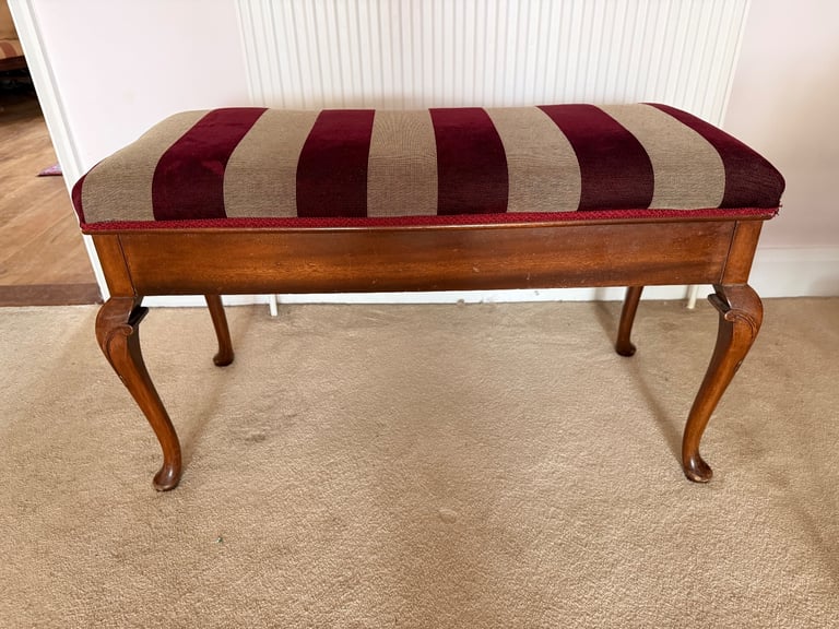 image for Vintage Mahogany Storage Piano Stool
