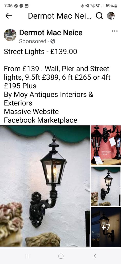 New Cast aluminium garden lamps lights