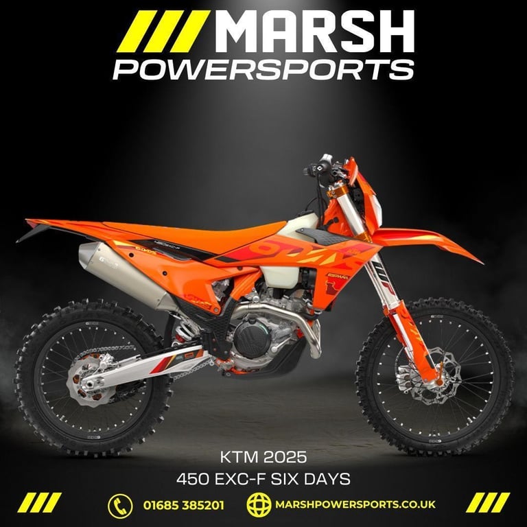 image for KTM 450 EXC-F Six Days 2025 Model - KTM Dealer -1600 OFF! 0% Finance Available!