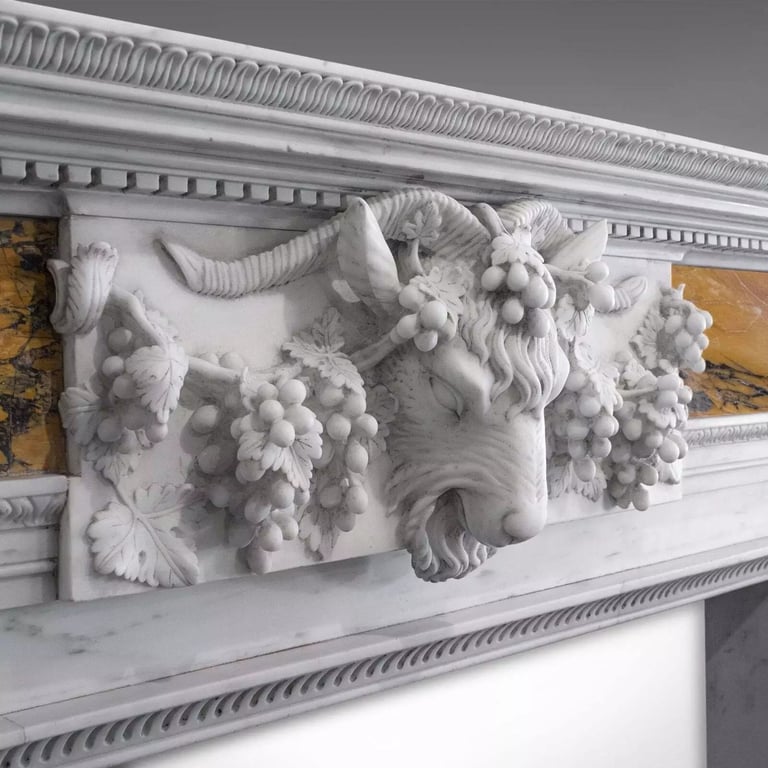 Georgian Revival Marble Fireplace, English, Fire Surround, Dominic Hurley
