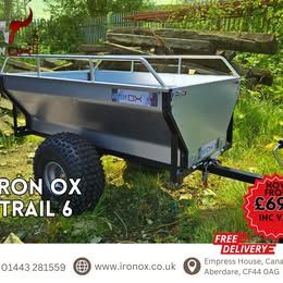*NEW* Quad ATV Logging Trailer Heavy Duty Off-Road Trailer – 520kg Rate  – UK Delivery