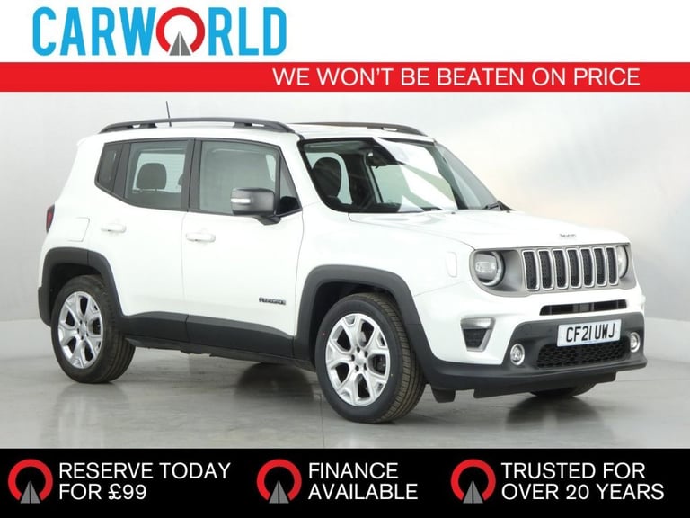 2021 Jeep Renegade 1.3 T4 GSE Limited 5dr DDCT ESTATE PETROL Automatic