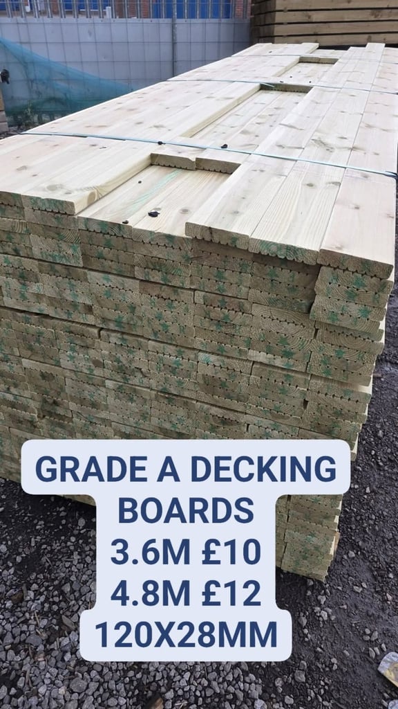 DECKING BOARDS AND TIMBER JOISTS 