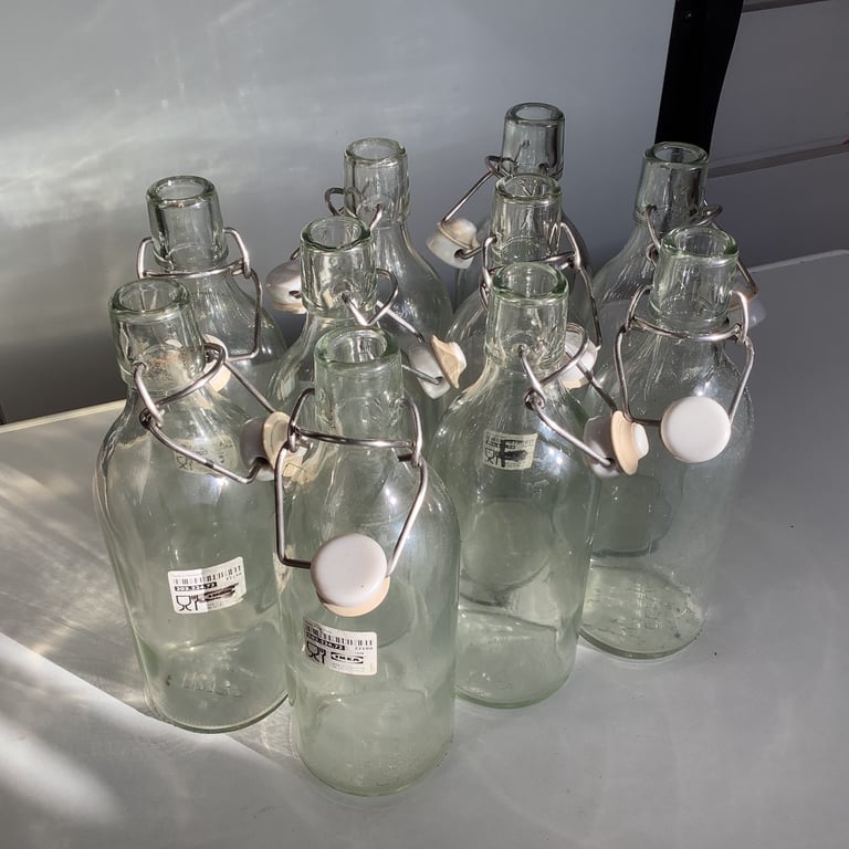 image for 10 bottles with airtight stoppers