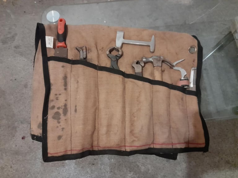 Horse farrier kit complete in roll up bag all you need some items used once some not used