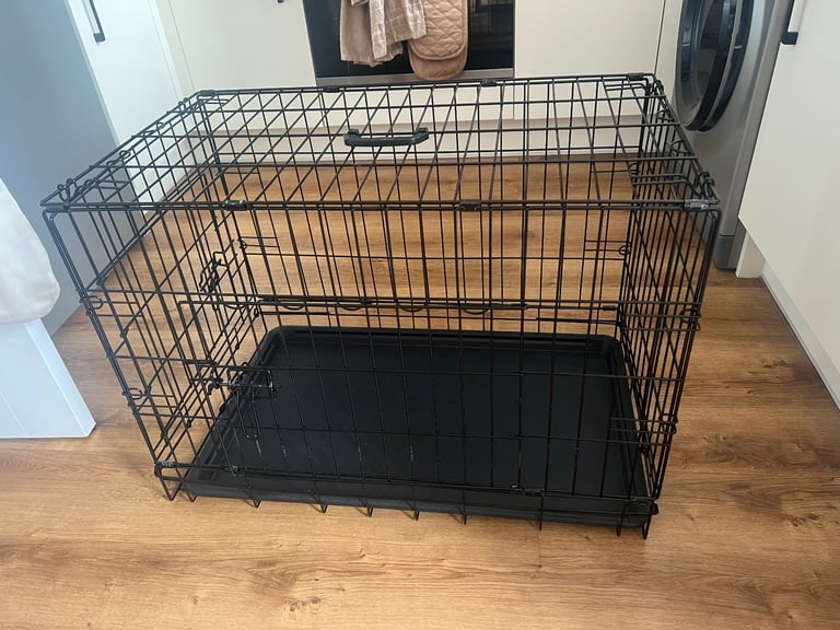 Medium collapsible crate - two doors - cushion included