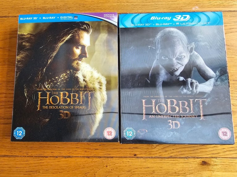 2 off Blue Ray 3D Dvd films The Hobbit 