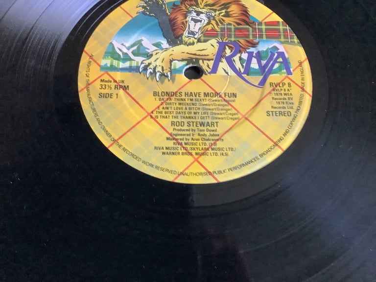 Vinyl Album Rod Stewart Blondes Have More Fun