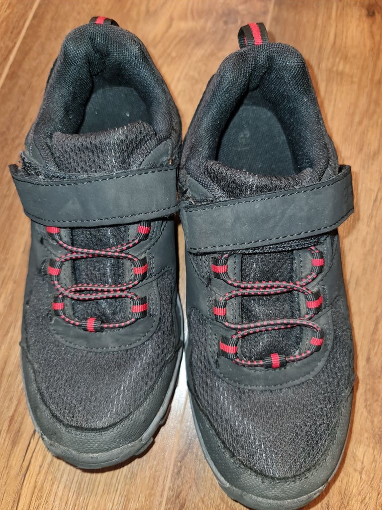 image for Boys Shoes size 2 by Mountain Warehouse black colour